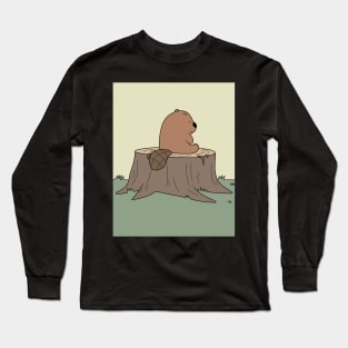 Beaver on the stump - We Bare Bears Long Sleeve T-Shirt